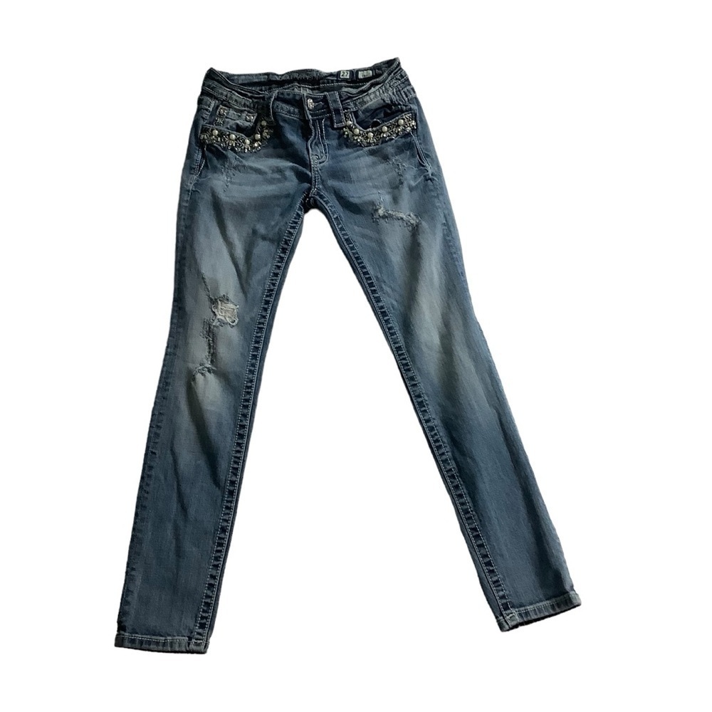 Miss Me Signature Skinny Medium Wash Jeans Size 27